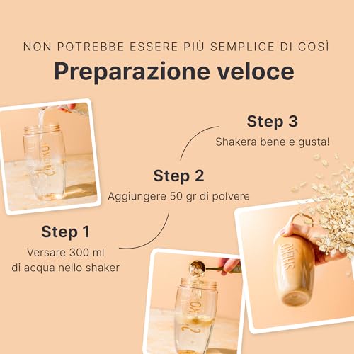 Sheko - Frullato Sostitutivo Del Pasto Vegano - 14 Frullati Per Barattolo - Alto Contenuto Proteico - Gusto Naturale - Frullato Dimagrante - Dieta (700 G), Pure) - 6