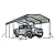 CHARMMA Heavy-Duty 12x20 FT Metal Carport with Reinforced Support Base, All-Weather Black Vehicle Shelter for Cars, Trucks, Boats & Outdoor Party Protection, Black
