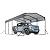 12x20 FT Heavy Duty Metal Carports, Outdoor Canopy Carport Garage with Reinforced Frame, Base and 4 Support Legs for Cars Pickup Trucks Tractors Boats RVs Parties
