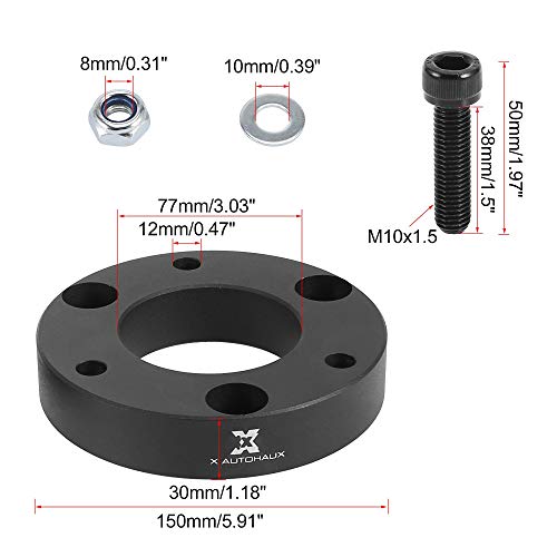 X Autohaux 2 Inch Leveling Lift Kits Front Strut Spacer Suspension Lift Kit Lift Spacers For Silverado 1500 For Gmc 1500 2Wd 4Wd 2007-2019 #TOP5