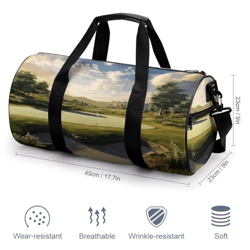 Gym Bags for Men Women Golf Course Duffle Bag Travel Overnight Bag with Shoe Compartment Tote Bags2