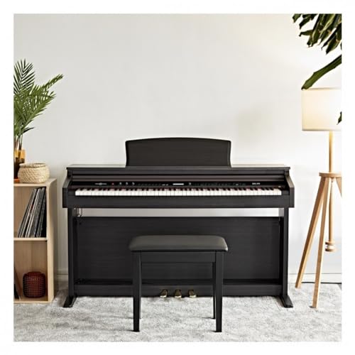 Piano numérique 88 touches lestées avec tabouret et casque, noir - Les Beatles, Paul McCartney, John Lennon, RIngo Starr, George Harrison Piano numérique 88 touches lestées avec tabouret et casque, noir – Image 5