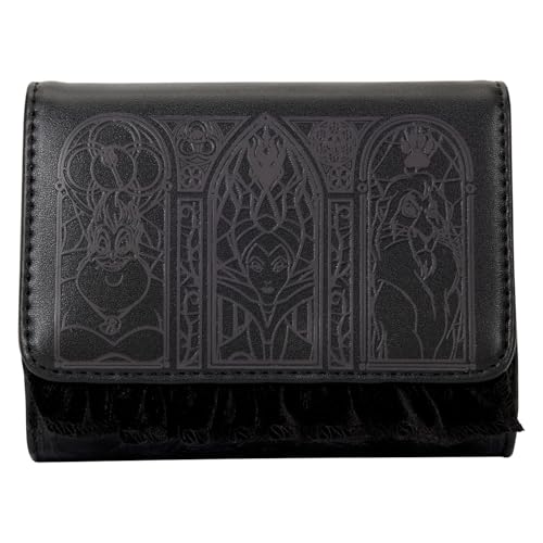 Image of Loungefly Disney Villains Tri-Fold Wallet