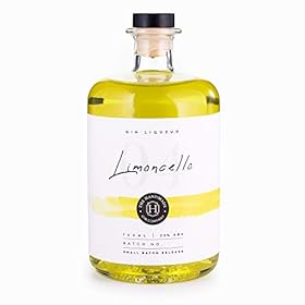 Limoncello Handmade Gin Liqueur 70cl – Refreshing Premium Craft Citrus Gin – 20% ABV