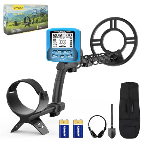 【2025 Neu】 OMMO Metalldetektor für Erwachsene, Metalldetektor Profi Set mit 72-125cm Einstellbaren Stiel, 5 Modi, IP68 wasserdichte Spule, Hohe Genauigkeit, Metalldetektoren mit Verbesserter DSP-Chip 【2025 Neu】 OMMO Metalldetektor für Erwachsene, Metalldetektor Profi Set mit 72-125cm Einstellbaren Stiel, 5 Modi, IP68 wasserdichte Spule, Hohe Genauigkeit, Metalldetektoren mit Verbesserter DSP-Chip