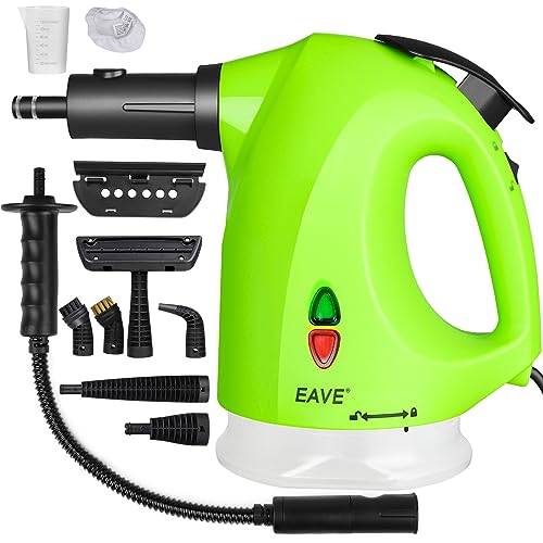 Eave 10 in 1 Limpiador de vapor multifuncional portátil ligero con bloqueo de vapor para cocinar al vapor con manos libres, calentamiento rápido para la limpieza de superficies de la cocina del hogar