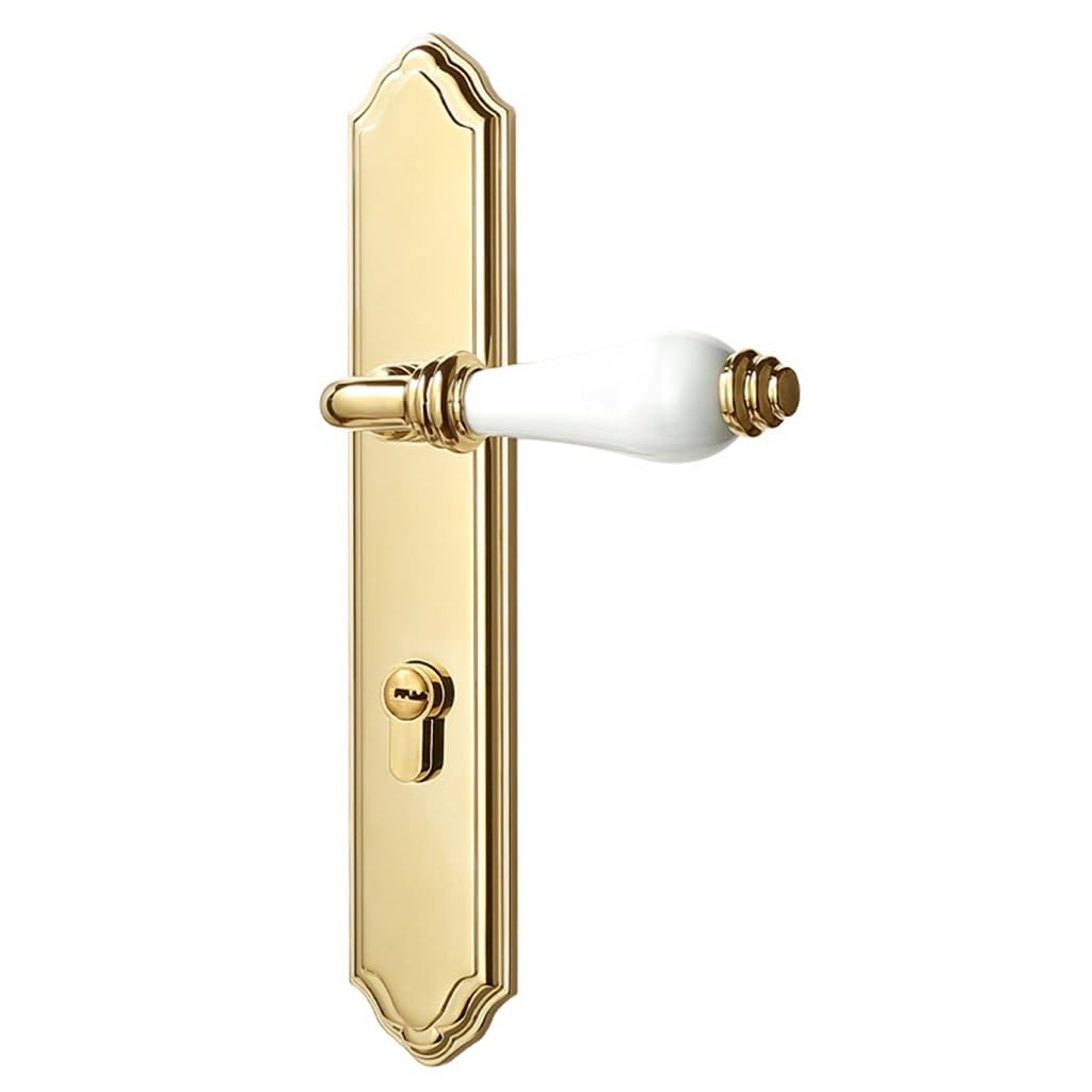 MOBYGKFY Door Lock French European Mute Magnetic Suction Bedroom Ceramic Locks