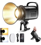 NEEWER CB120B 120W LED Video Light with 2.4G&APP Control COB Bi Color 2700K-6500K 78000lux at 1m/...