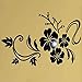 Produktbild 3D Spiegel Acryl Wandaufkleber Kristall Stereo Kreative Wand Ornament Blume Spiegel Wandaufkleber Dekorativer Wandtattoo Wandgemälde Pvc Dekor Vinyl Aufkleber (780 * 600mm, BK)