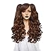 Produktbild Perücken Beauty Haarpflege Styling Synthetische 20 Zoll Lange Körperwelle Hochtemperaturfaser Braun Schwarz Blond Mehrfarbige Synthetische Cosplay Perücken