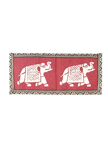 Jute CottageEco-Friendly Wallet 2 Fold Elephant Print - Red