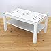 Produktbild Limmaland Möbelaufkleber Fußballfeld weiß - passend für IKEA Lack Couchtisch - klein - DIY Kickertisch - Möbel Nicht inklusive