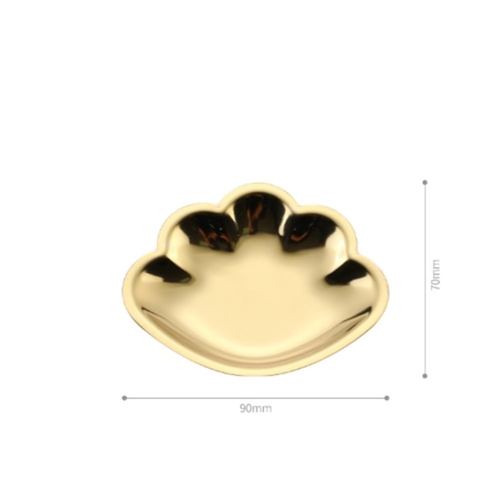 Bandeja Metálica para Guardar Baratijas Bandeja De Acero Inoxidable For Guardar Joyas, Cosméticos Y Dormitorio, Metal For El Hogar para Usar en el Baño o la Cómoda(Colour 5)