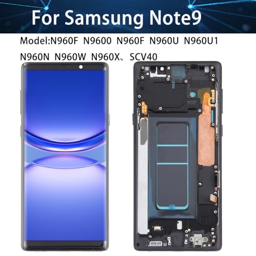 Écran OLED Samsung Galaxy Note 9 N960F kit complet avec châssis noir