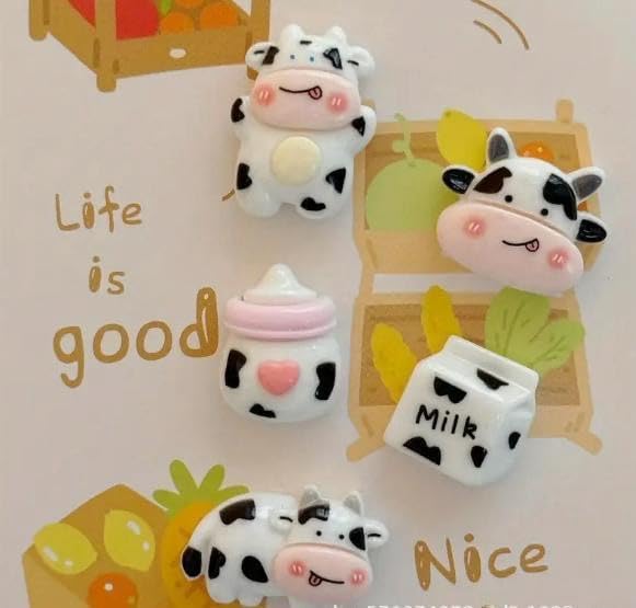 5 imanes de resina 3D para refrigerador miniatura 3