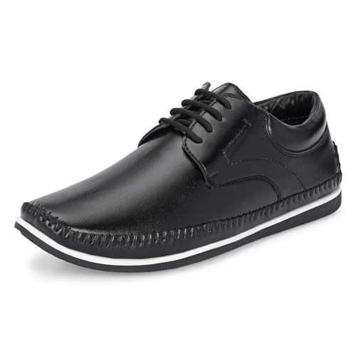 Image of Centrino Men's Casual Shoes |Stylish Lace-Up Design | Soft Cushioned Insole for Comfort | Lightweight & Breathable |Oxfords Walking, Office Comfortable Shoe |Classy Sneakers with Extra Comfort (7631)