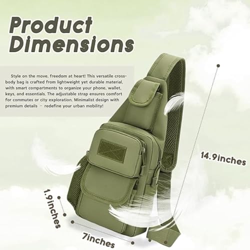 Mochila tipo bandolera para viaje y camping miniatura 3