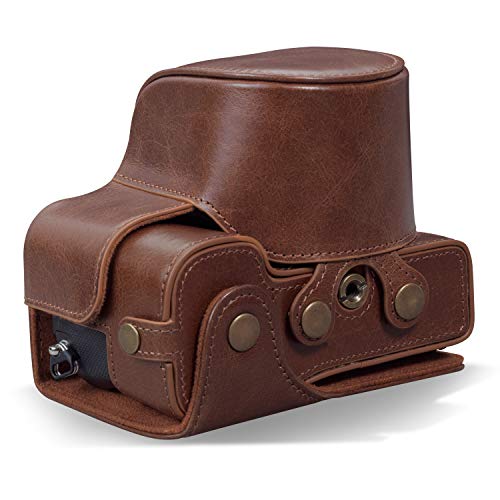 MegaGear MG1953 Ever Ready Genuine Leather Camera Case Compatible With Sony Alpha 7C, A7 C (28-60MM) - Brown by MegaGear - Image 2