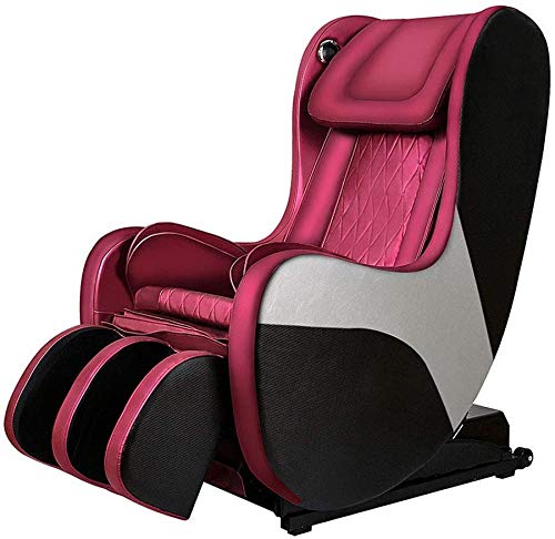 Smart Home Massagestuhl, Shiatsu Liegemassagesitz mit klopfendem Knetluftkompressionsmassage Bluetooth-Lautsprecher, lila