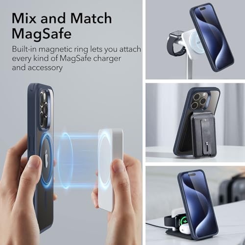 image for ESR for iPhone 15 Pro Max Case, Compatible with MagSafe, Military-Grad