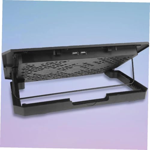 Base para laptop con ventilador silencioso y ajuste de altura miniatura 6