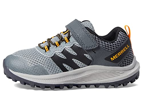 Merrell Nova 3 Sneaker, Grey/Orange, 5 US Unisex Big Kid4
