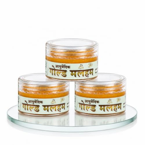 Image of Misti Ayurvedic Gold Malham (Ointment) - 15 gm (pack of 3) | Ointment For Repairs Crack Foot, Ringworms, Burn Marks, Allergies,Fungal Infection | Helps In Pigmentation | For Men & Women | Daily Use