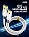 LMGKE DisplayPort 1.4 Cable to DisplayPort Cable，8K@60Hz DP Cable 32.4Gbps, Digital Video and Audio Connection for HDR, FreeSync, G-Sync, DSC 1.2, DTS-HD Gaming Monitor, Graphics Card, TV, PC, Laptop