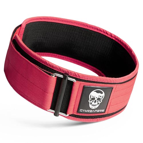 Image of Gymreapers Quick Locking Weight Lifting Belt for Men Gym Belt for Powerlifting Deadlift Belt with 4 Inch Neoprene Metal Buckle Back Support Weightlifting Belt Women