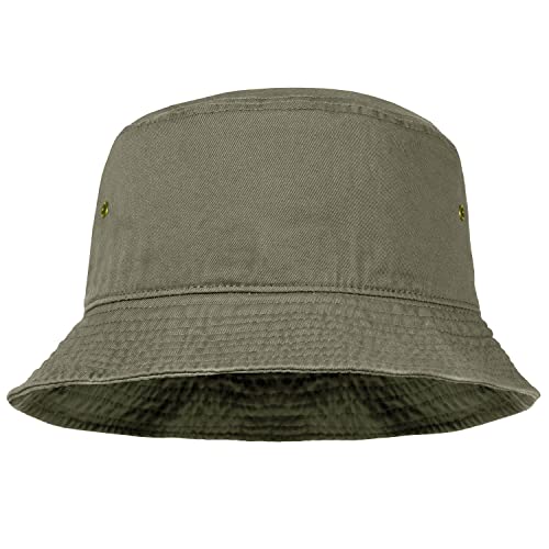 Image of Falari Men Women Unisex Cotton Bucket Hat 100% Cotton Packable for Travel Fishing Hunting Summer Camp