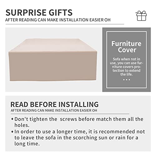 Valita Patio Pe Wicker Furniture Set 4 Pieces Outdoor Brown Rattan Clearance Sectional Conversation Sofa Chair With Storage Box Table And Red Cushions #TOP6