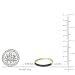 Imagen de Dazzlingrock Collection Anillo de boda apilable de 3 filas de diamantes naturales negros redondos para mujer  en oro macizo real