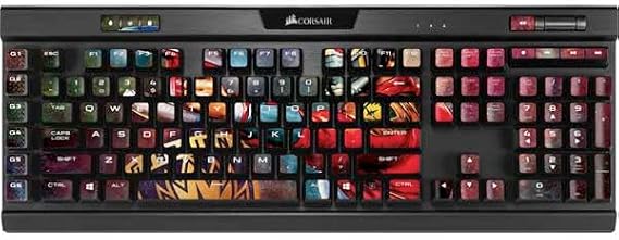 Skinit Decal Other Skin Compatible with K95 RGB Platinum Mechanical Gaming Keyboard - Officially Licensed Marvel Star-Lord Cosmic Commander Design