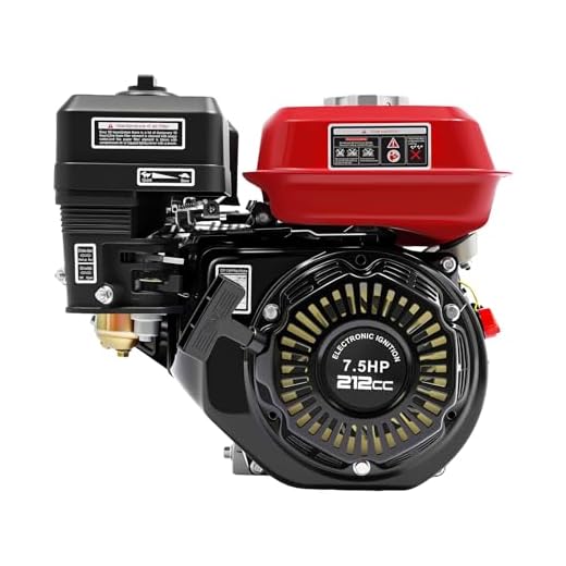 Benzinmotor Kartmotor Standmotor Antriebsmotor 4 Takt Motor 5100W 7,5 PS Ölmangelsicherung Balkenmäher Rasenmäher Schneefräse Luftkühlung