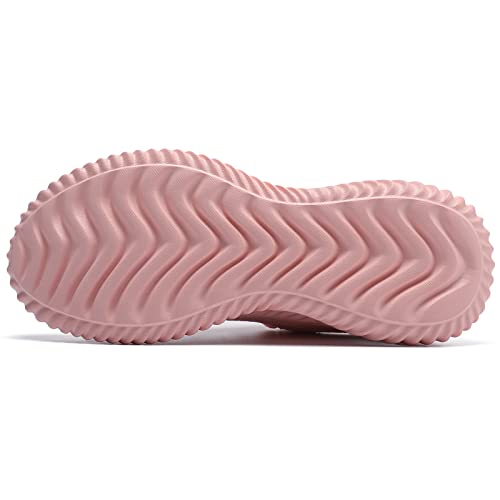 Pulltop Women's Arch Support Walking Shoes, Slip Fashion Sneakers Resistant Trail Running Shoes Comfortable Casual Tennis Shoes Non Slip Gym Sport Shoes For Women Pink Size 8 #TOP4