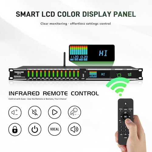 Image of Feedback Suppressor Preamp Preamplifier Karaoke Effector Digital Pre-stage Effector Anti-howling Audio Processor