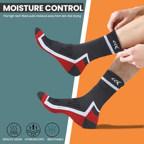 Image of Mayor Swift Crew Length Socks for Men & Women, Breathable Comfort, Anti-Odour, Ideal for Running, Workout, & Casual