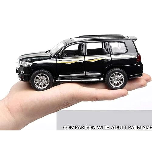 Image of DARVICE Exclusive Alloy Die Cast Metal Car Toy Car 1:32 Scale L Cruiser Model Pull Back Diecast Pullback Toy Car With Openable Doors & Light, Music Toy Car For Kids, Multicolor