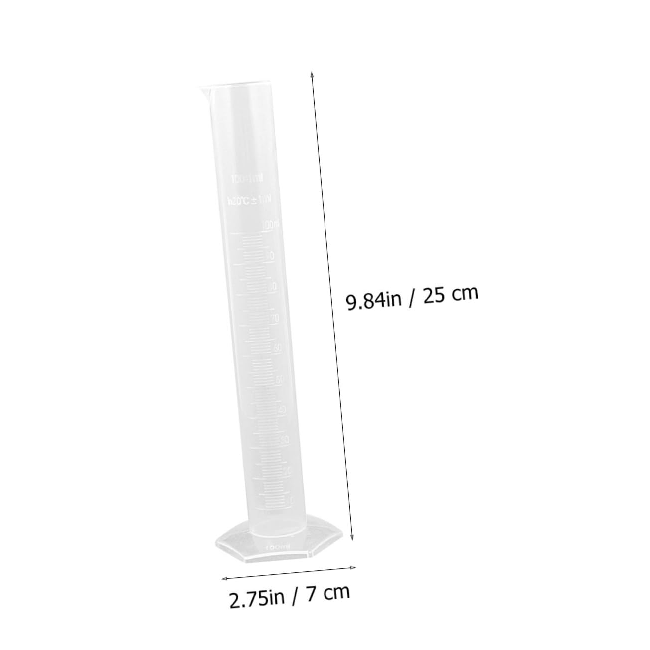 HOMOCONO 2pcs Measuring Cup Laboratory Cylinder Chemistry Graduated Cylinder 50 Graduated Cylinder Laboratory Equipment Science Cylinder Lab Graduated Cylinder Chemistry Cylinder Plastic