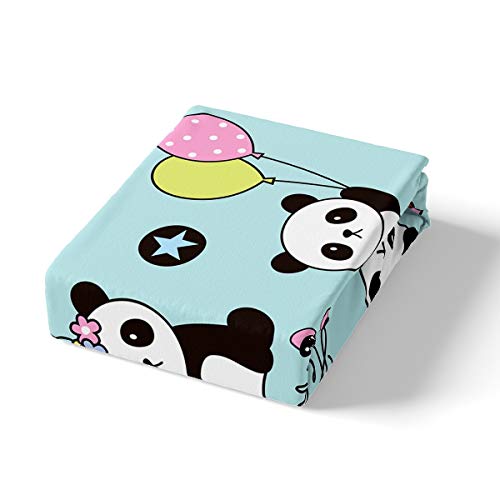 Loussiesd Panda Bedding Set For Kids-Cute Cartoon Giant Panda Bear Duvet Cover&Pillowcase-Luxury Microfiber Bedclothes Decor-2Pcs - Image 2