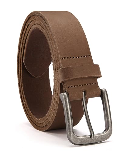CHAOREN Mens Belts Leather 35mm for Jeans - Tough at Work, Sharp Daily