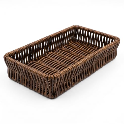 Key Dish, Rectangular Key Tray, Shallow Basket for Drawer Organization, for Living...