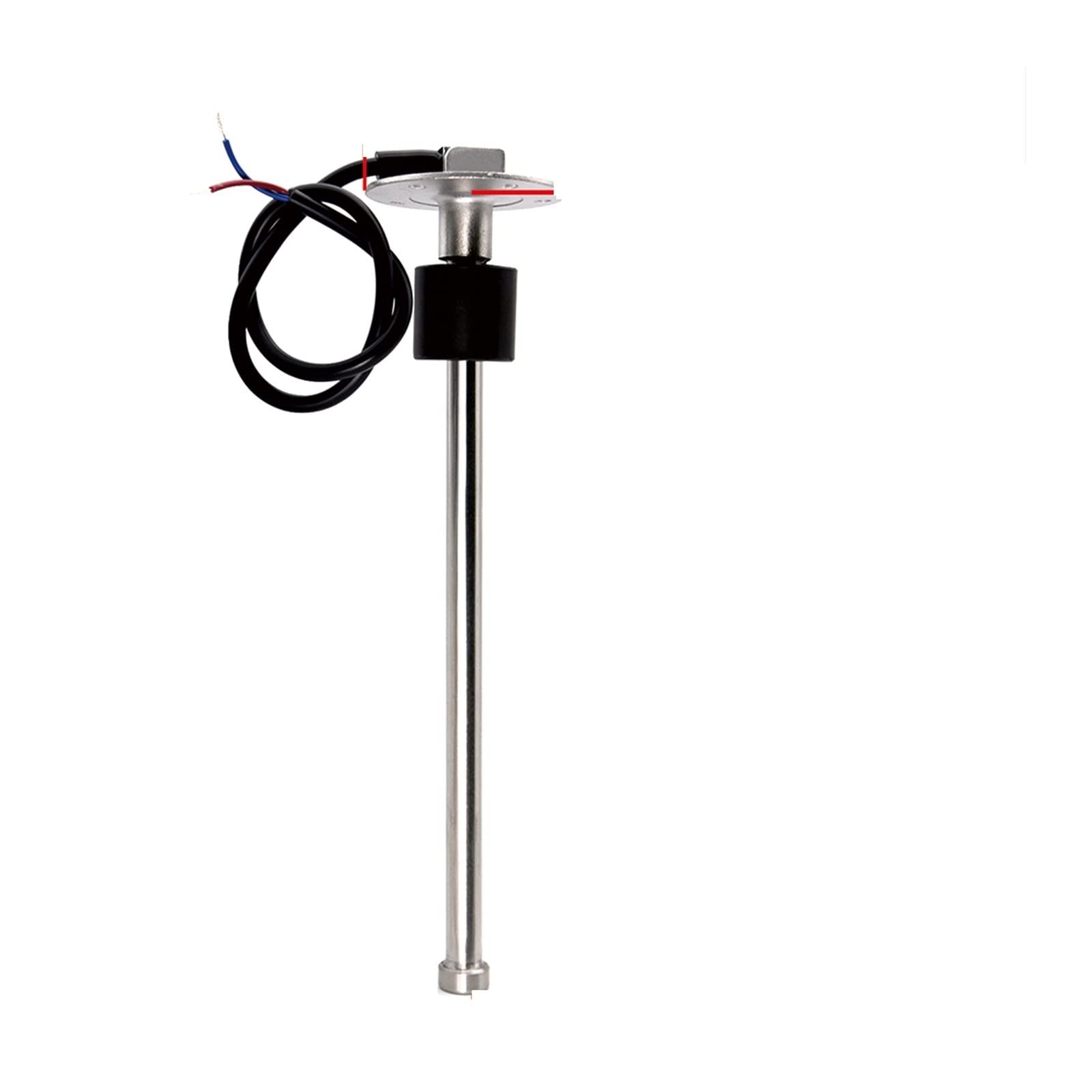 Czujnik poziomu paliwa, 2 w 1 LCD wskaźnik samochodowy poziom paliwa + miernik napięcia do czujnika poziomu paliwa łodzi morskiej 0~190 Ohm z 150 200 225 250 275 300mm(250mm Sensor)