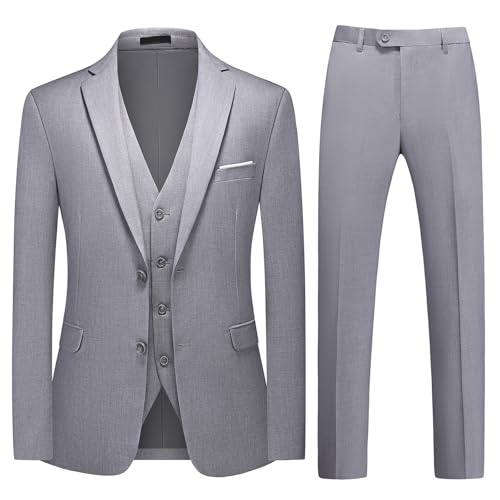 Costume 3 pièces homme coupe ajustée MODFUL chic avec blazer gilet et pantalon