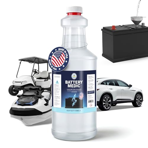 Professional Battery Restorer & Maintainer Reconditioning Formula Restores & Extends Battery Life for 6V 8V 12V & 48V Lead-Acid AGM & Gel Batteries 32 oz. High-Performance Solution