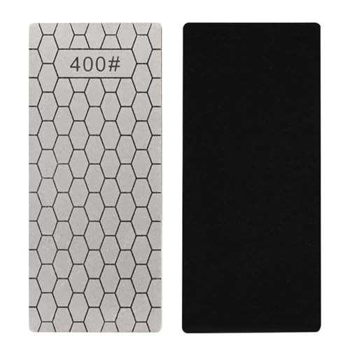Piedra de afilar diamantes: restauración bordes, placa panal grano 400/1000, piedra acero profesional, base goma antideslizante | Herramienta cocina para chefs caseros y profesionales culinarios