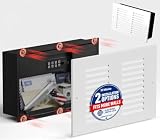 Mboko Hidden In Wall Safe with Vent Cover, Electronic Wall Mounted Safe with Magnetic Concealment, Small Recessed Hidden Safe Between 16" Studs for Home and Closet