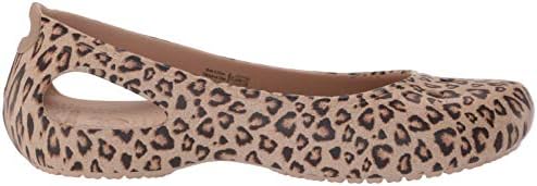 Crocs Women's Kadee Leopard Print Casual Dress Shoe|Comfort Fashion Flat Ballet 6 Crocs Women's Kadee Leopard Print Casual Dress Shoe|Comfort Fashion Flat Ballet