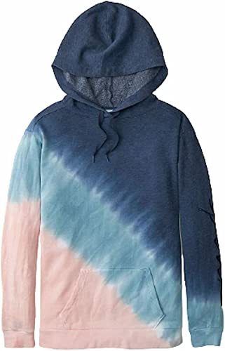 Pink Everyday Campus Pullover Sweatshirt Hoodie Multi Color Tie Dye Size