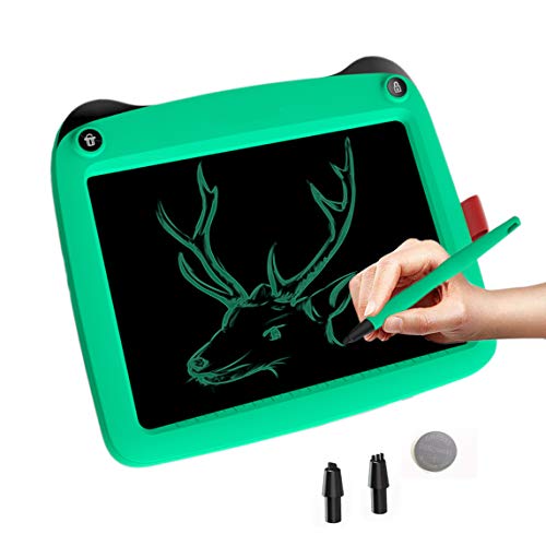 JRD&BS WINL 9" Drawing Pad for Kid,3-12 Yr Children's Drawing Toys,Portable Reusable Erasable writer,Elder Message Board,Digital Handwriting Pad Doodle Board for School for 8-18 Yr Old Boy,Green
